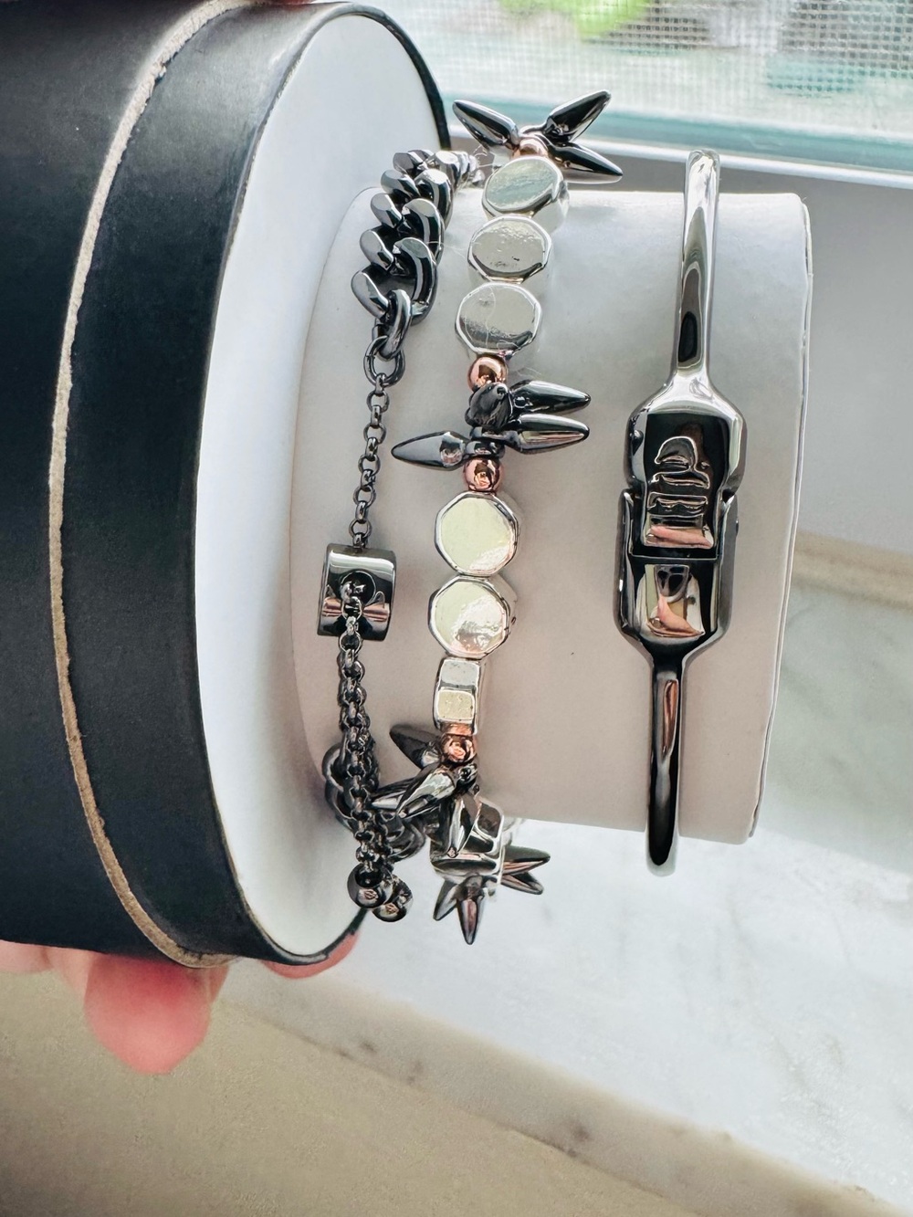 Bomb Party Fall Luxe Stack - Hematite/Rg/ Silver View 2